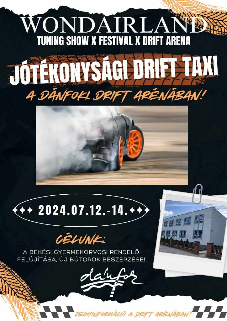 Jótékonykodj pár perc drift élményért!