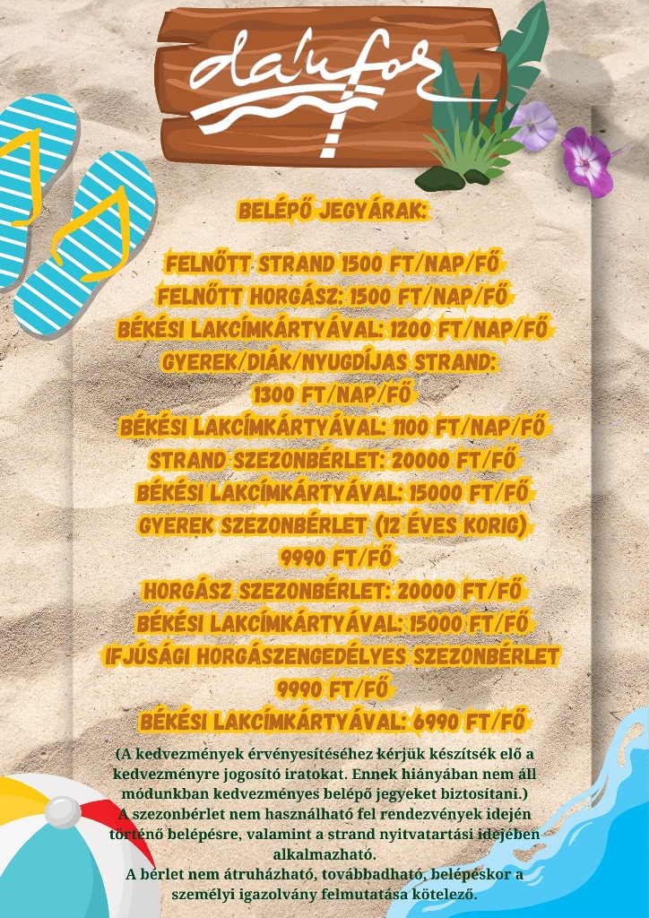 Belépők, árak 2025-ben!